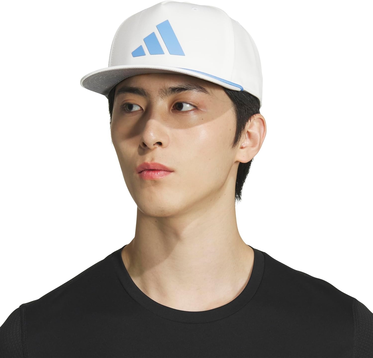 image:imageadidas Mens Midrange Hat Athletic Structured Snapback CapWhiteBlue FusionGrey