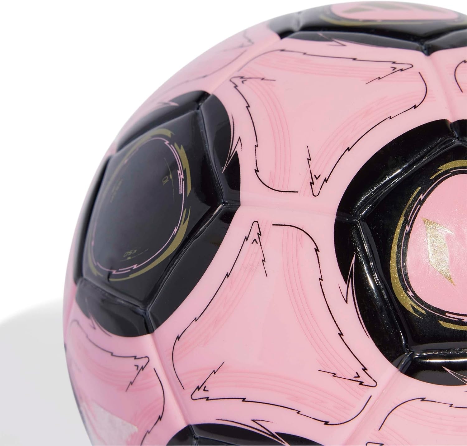 image:imageadidas Messi Mini Soccer BallLight PinkBlackDark Football GoldMessi