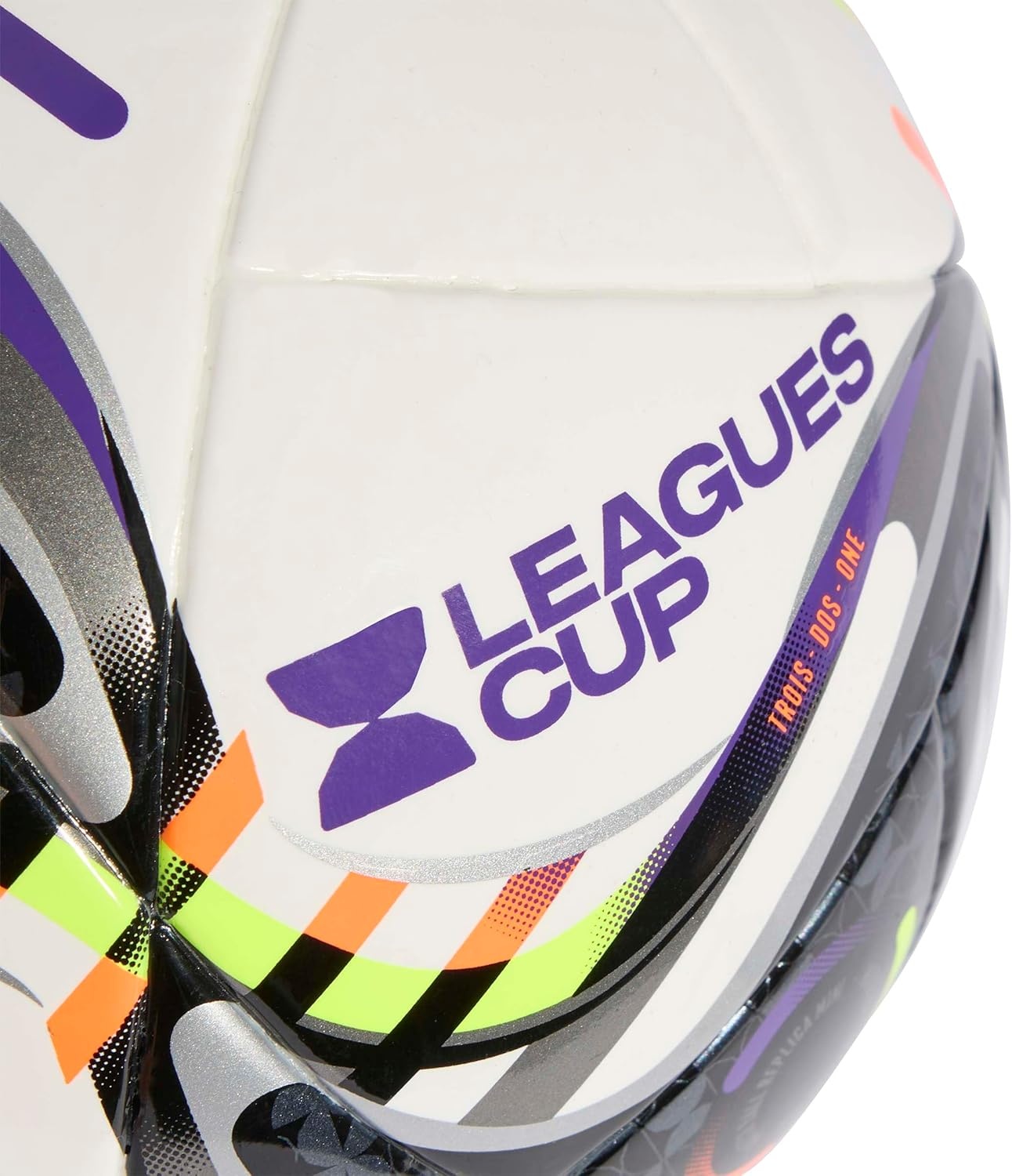 image:imageadidas Messi Mini Soccer BallWhiteBlackSolar OrangeSolar YellowLeagues Cup