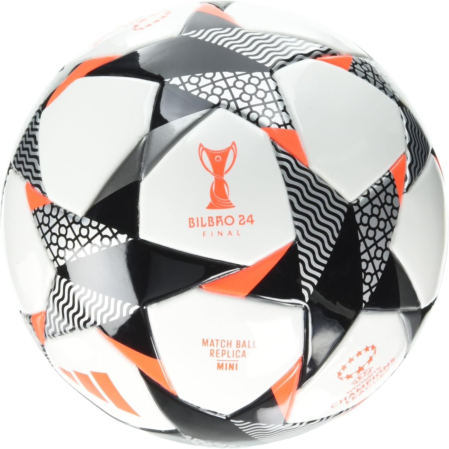 image:imageadidas Messi Mini Soccer BallWhiteBlackSolar RedUEFA Womens Champions League