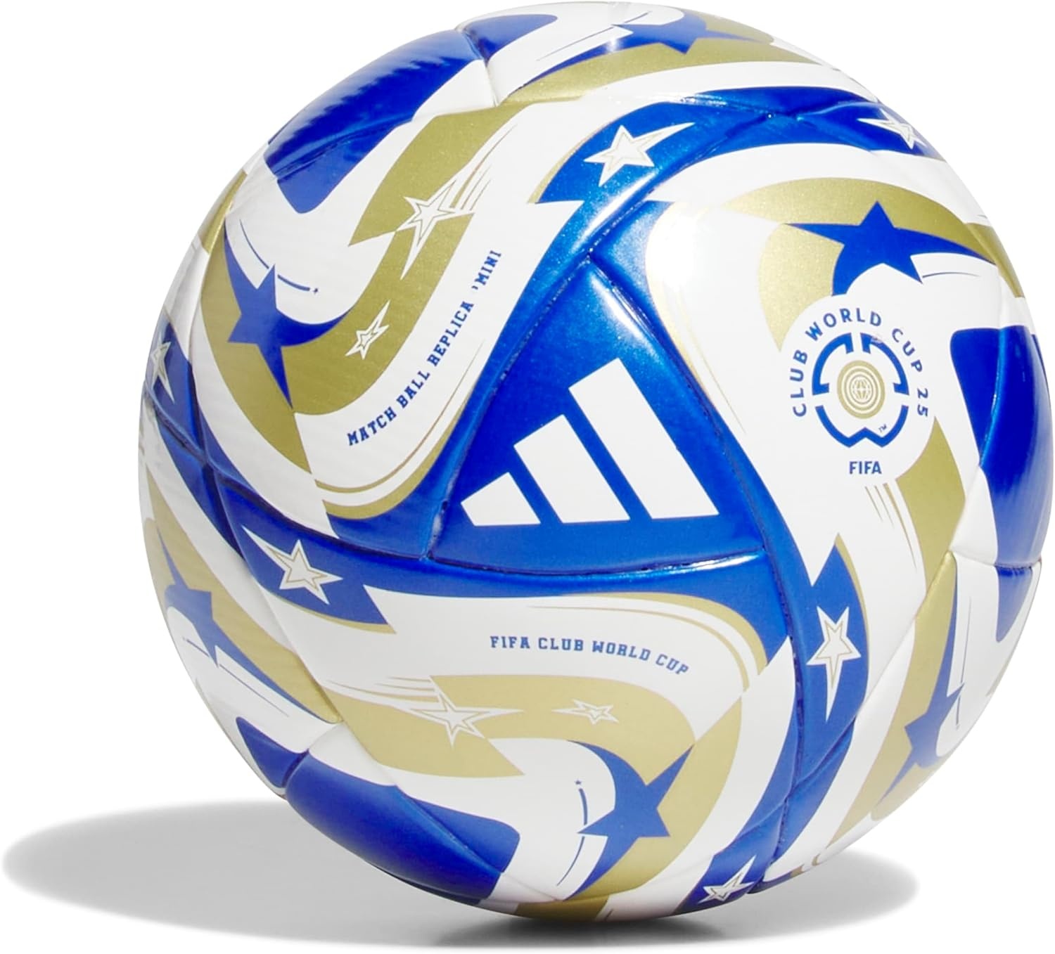 image:imageadidas Messi Mini Soccer BallWhiteMaster BlueGold MetallicDark BlueFIFA World Cup 25