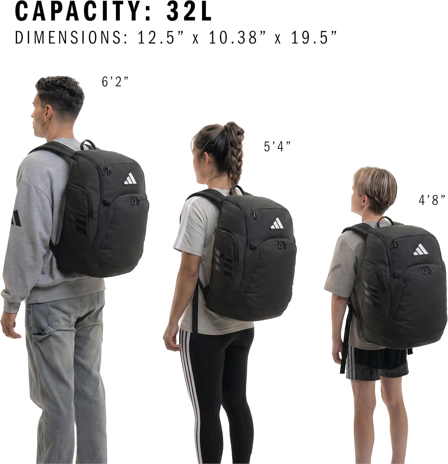 image:imageadidas Select Basketball Backpack for Practice Gym and Travel 32LBlack