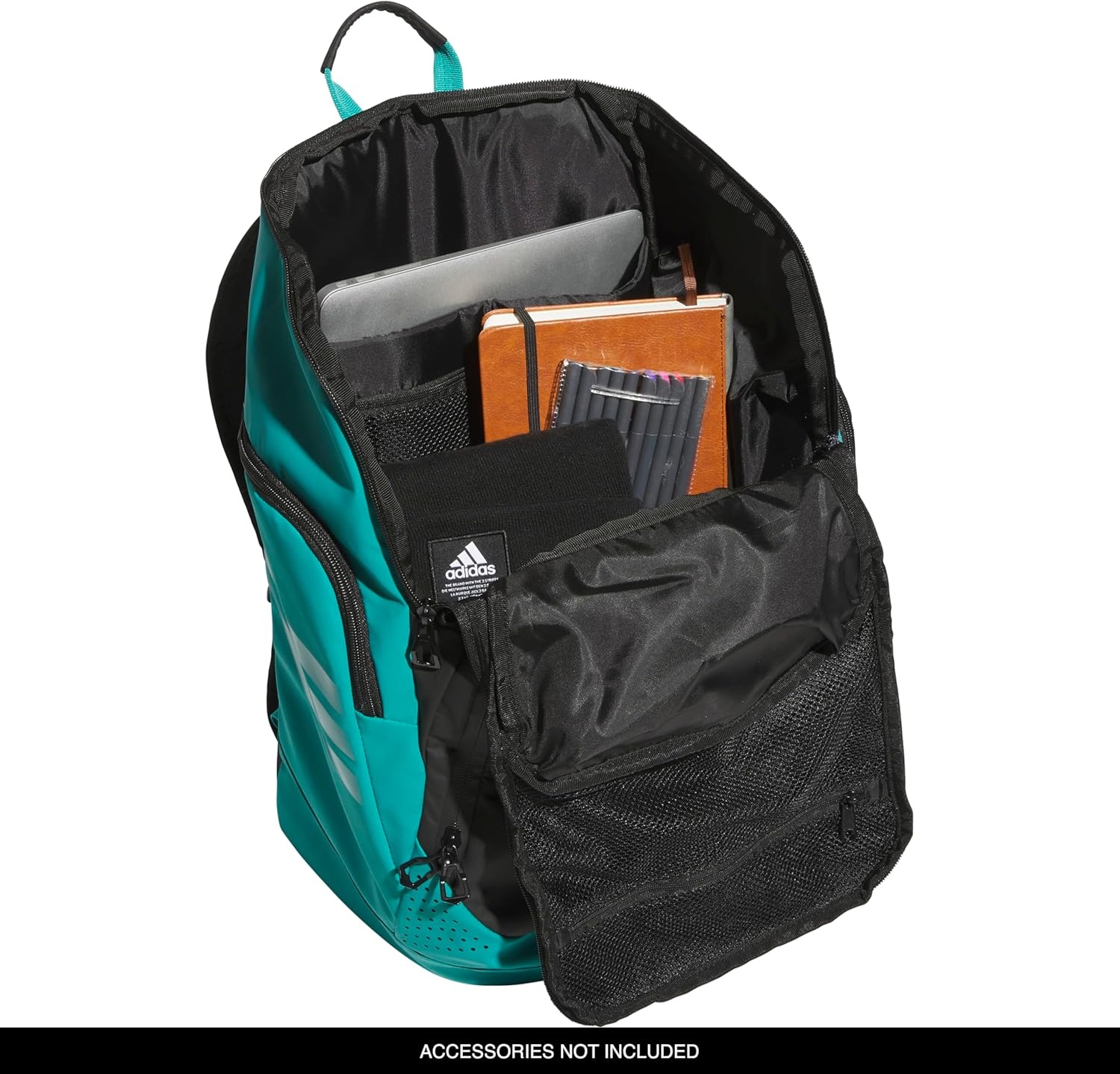 image:imageadidas Select Basketball Backpack for Practice Gym and Travel 32LBlackPure Teal Green