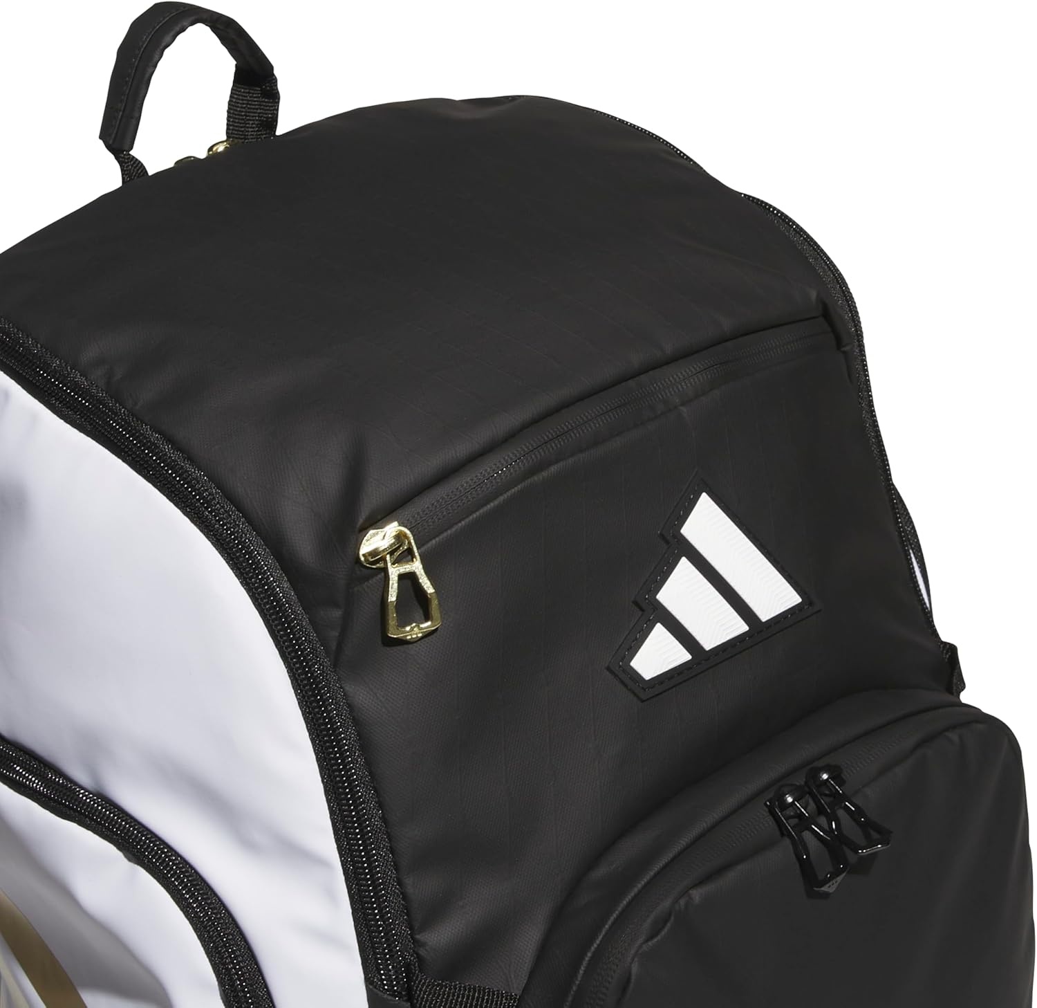 image:imageadidas Select Basketball Backpack for Practice Gym and Travel 32LWhiteBlackGold Metallic