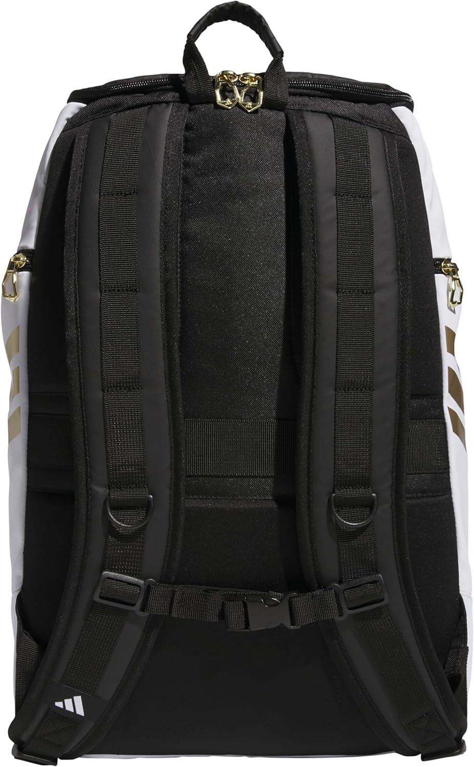 image:imageadidas Select Basketball Backpack for Practice Gym and Travel 32LWhiteBlackGold Metallic