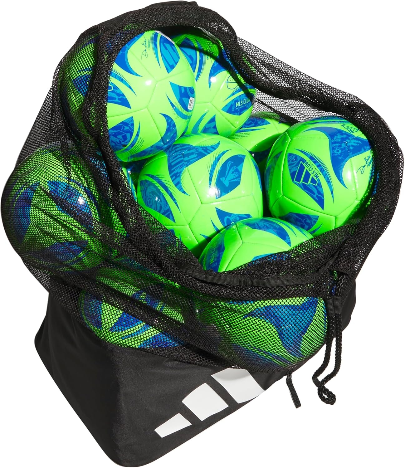 image:imageadidas Stadium Mesh Soccer Bag Laundry Bag Heavy Duty Soccer Ball Bags for Coaches Men and Women Holds Up To 15 Balls
