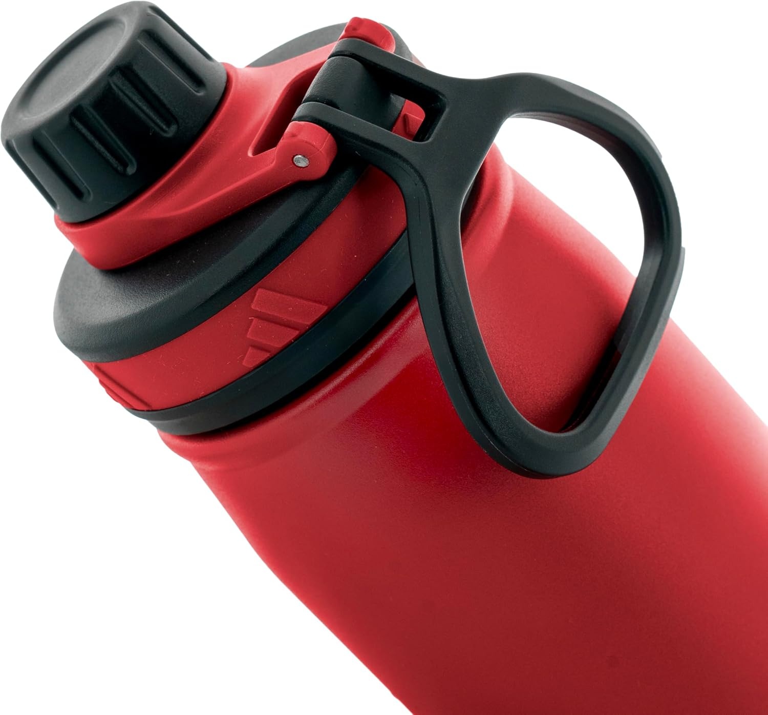 image:imageadidas Stainless Steel Metal Water Bottle 20 oz 600 mL Screw CapBetter ScarletBlack