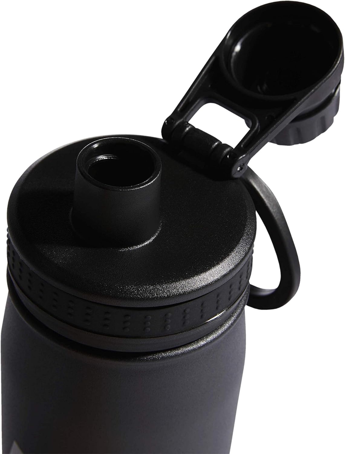 image:imageadidas Stainless Steel Metal Water Bottle 20 oz 600 mL Screw CapBlackSilver Metallic