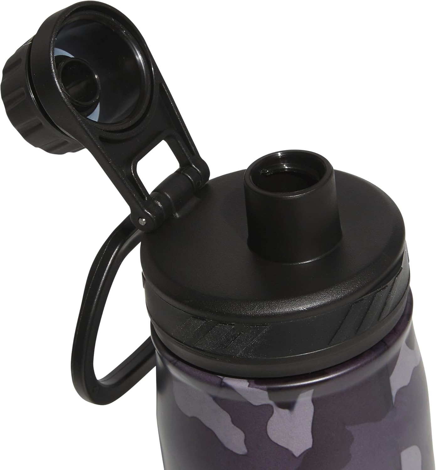 image:imageadidas Stainless Steel Metal Water Bottle 20 oz 600 mL Screw CapCamouflage CarbonBlackWhite