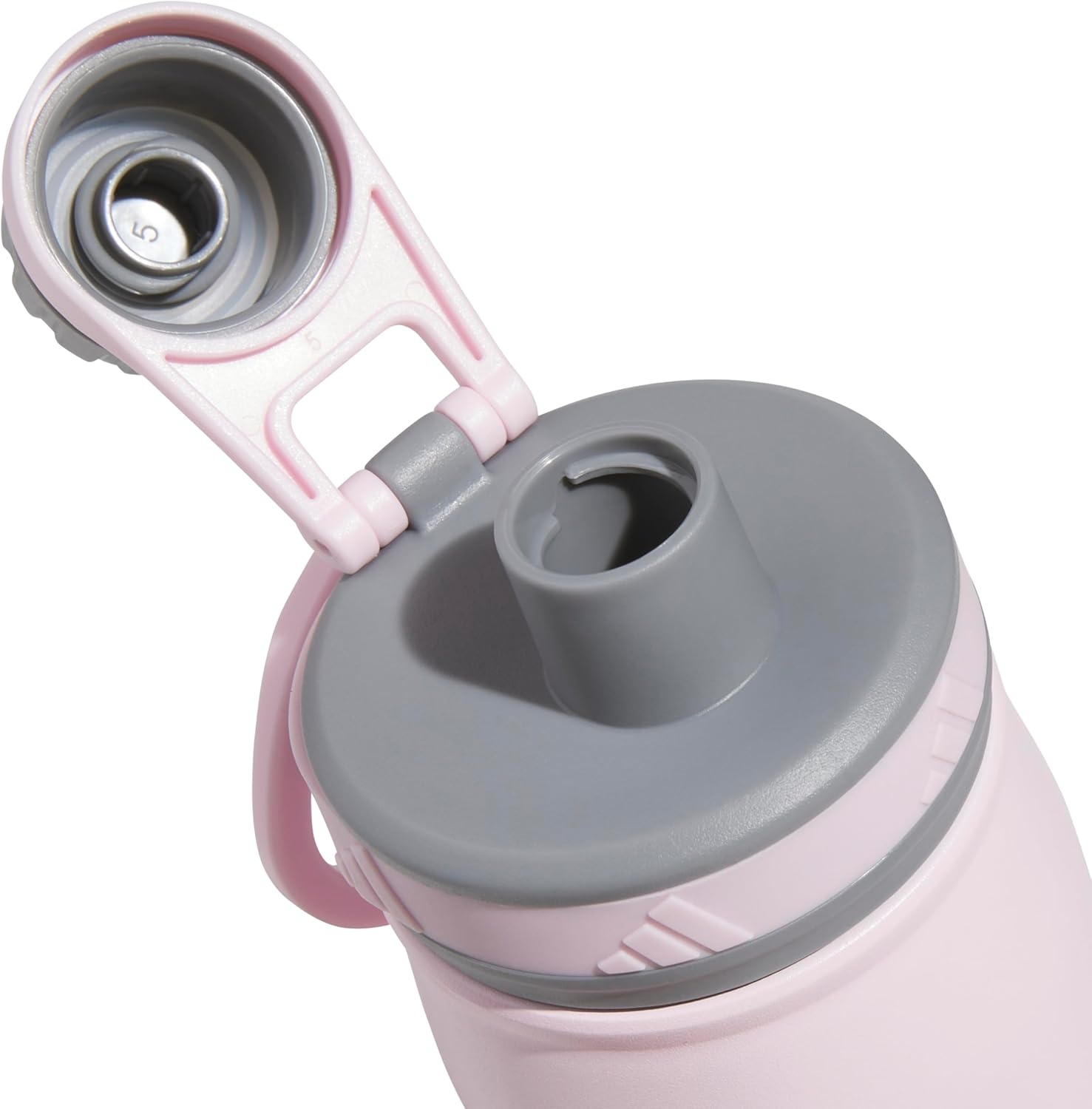 image:imageadidas Stainless Steel Metal Water Bottle 20 oz 600 mL Screw CapClear PinkGreyPink Fusion