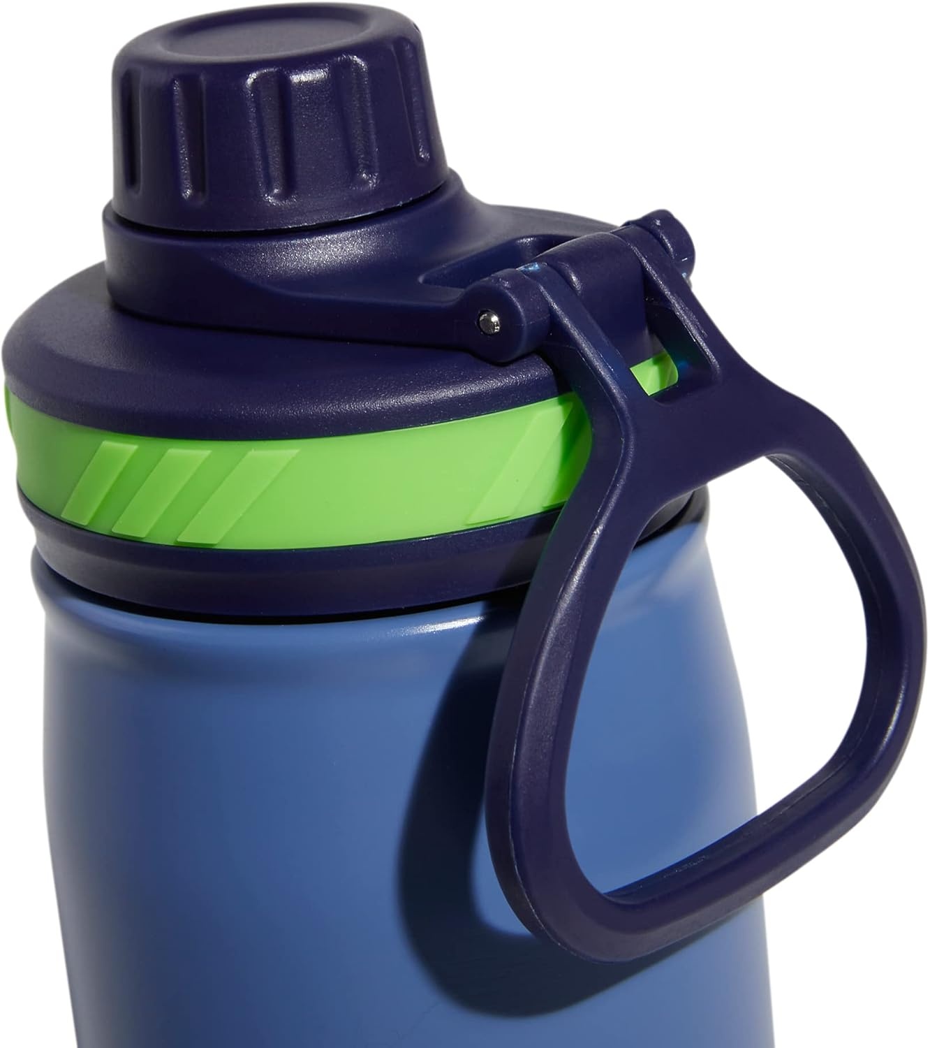image:imageadidas Stainless Steel Metal Water Bottle 20 oz 600 mL Screw CapCrew BlueDark BlueLucid Lime Green