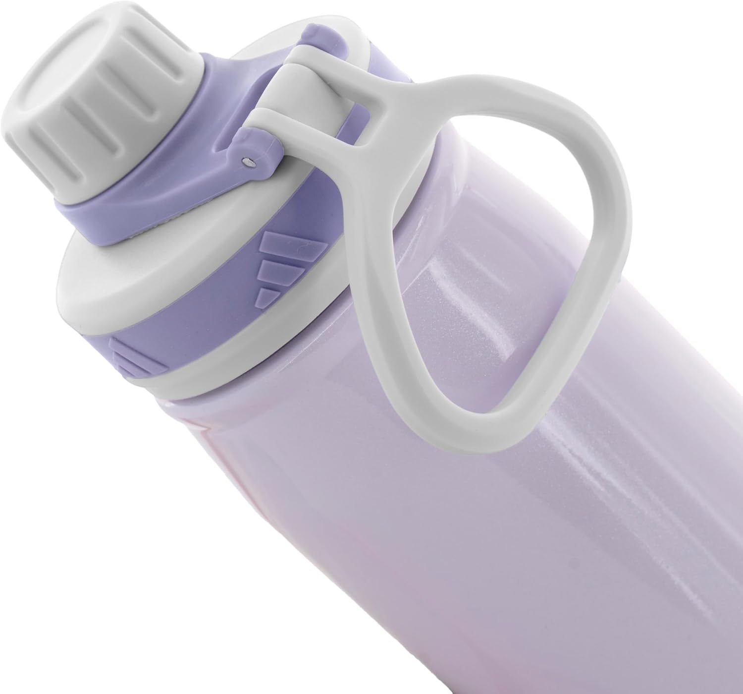 image:imageadidas Stainless Steel Metal Water Bottle 20 oz 600 mL Screw CapFrozen PurpleSilver Violet Purple