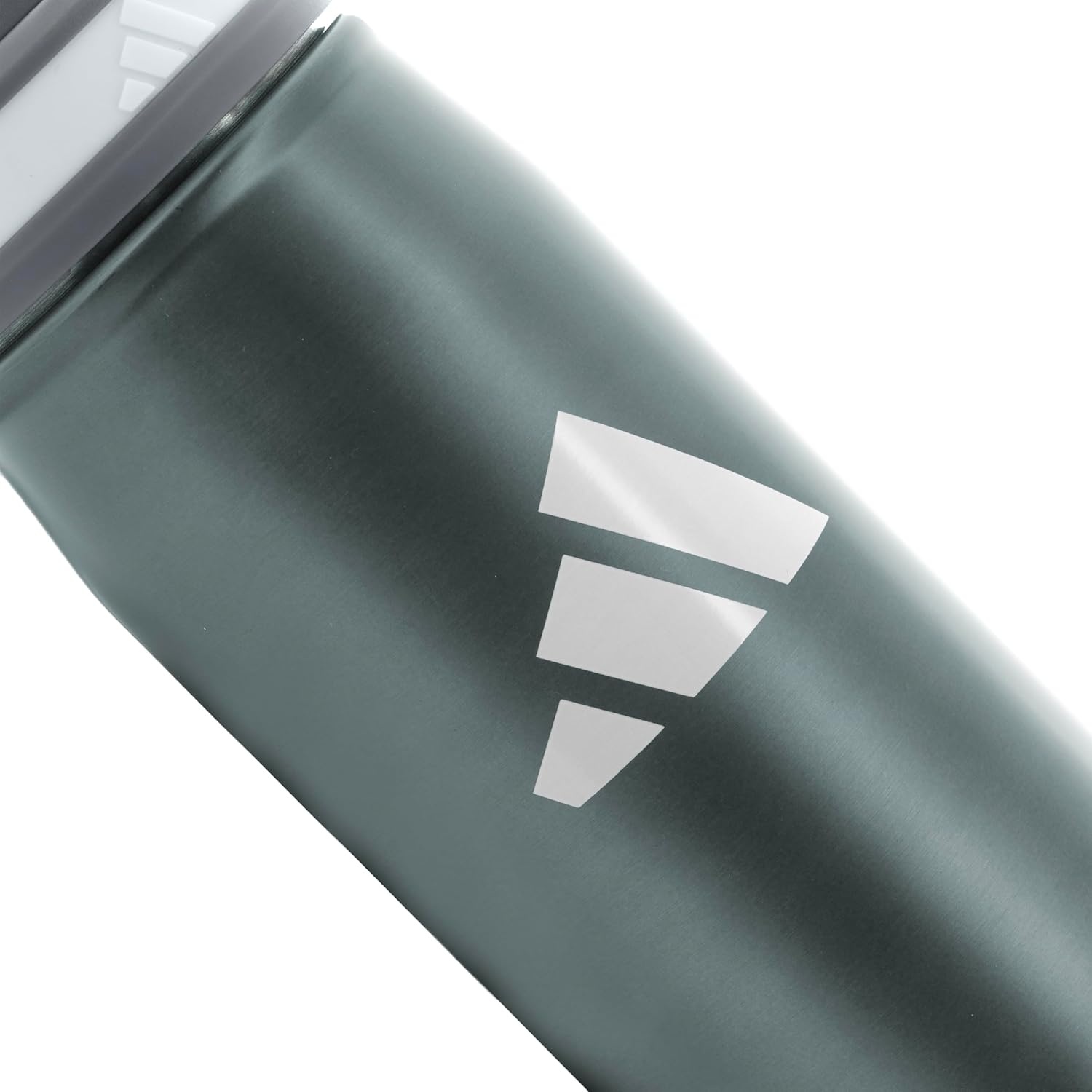 image:imageadidas Stainless Steel Metal Water Bottle 20 oz 600 mL Screw CapGraphiteGreyWhite