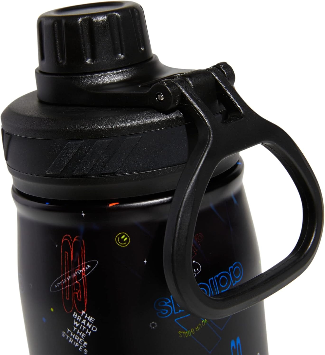 image:imageadidas Stainless Steel Metal Water Bottle 20 oz 600 mL Screw CapIcon Brand Love BlackBlackWhite