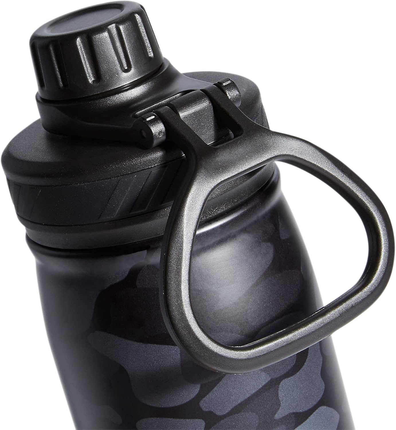 image:imageadidas Stainless Steel Metal Water Bottle 20 oz 600 mL Screw CapNomad Camo GreycarbonWhiteBlack