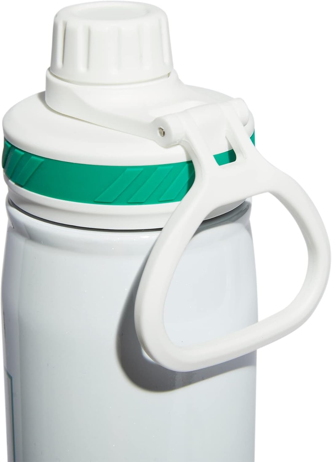 image:imageadidas Stainless Steel Metal Water Bottle 20 oz 600 mL Screw CapWhiteCourt Green