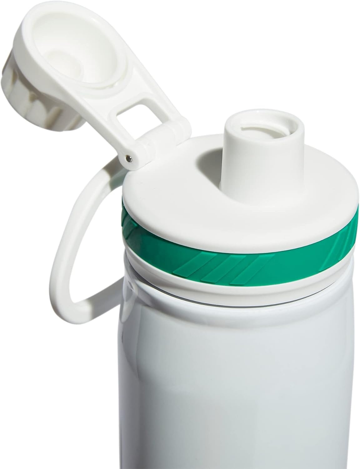 image:imageadidas Stainless Steel Metal Water Bottle 20 oz 600 mL Screw CapWhiteCourt Green