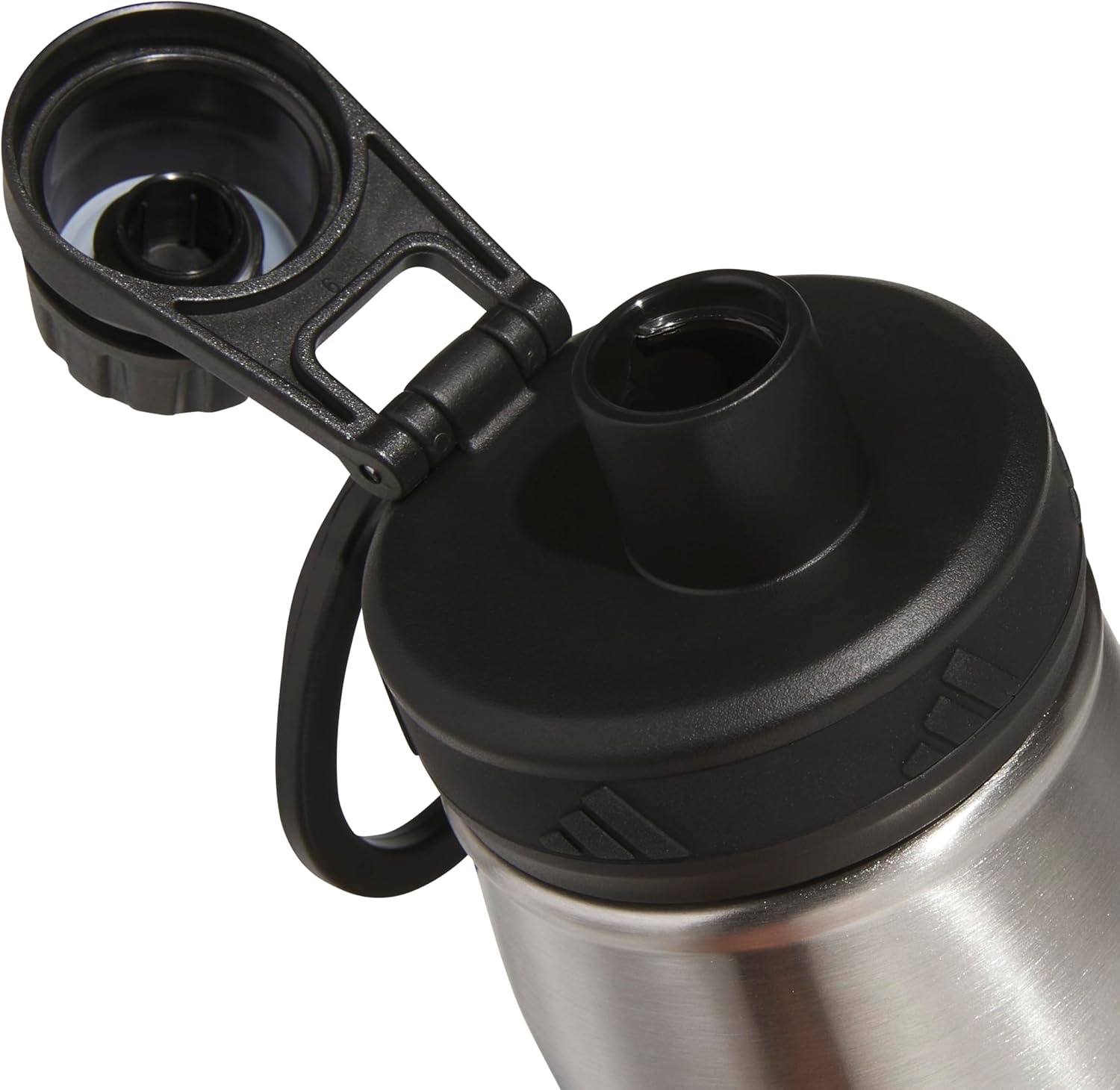 image:imageadidas Stainless Steel Metal Water Bottle 34 oz 1L Screw CapAlumina BeigeWhiteBlack