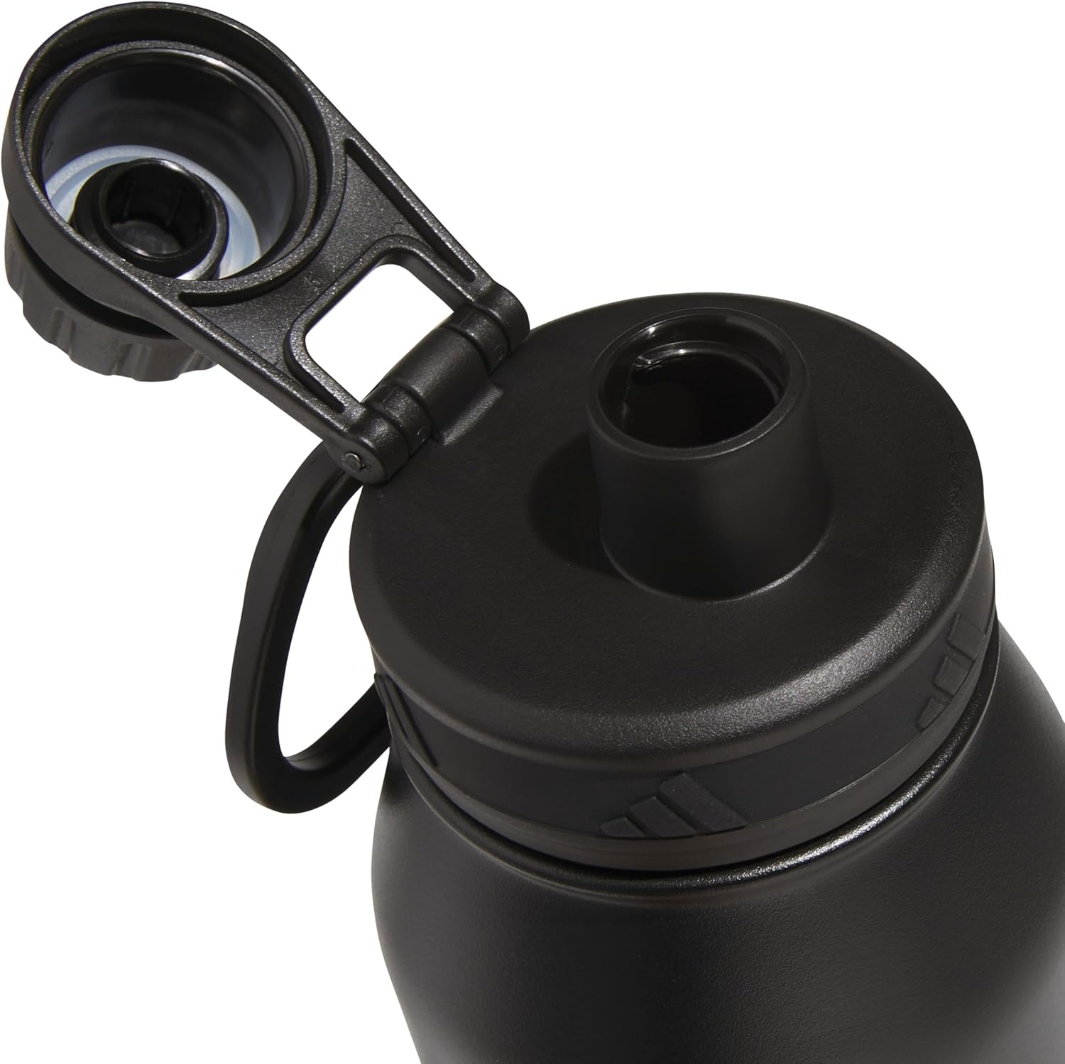 image:imageadidas Stainless Steel Metal Water Bottle 34 oz 1L Screw CapBlackWhite2