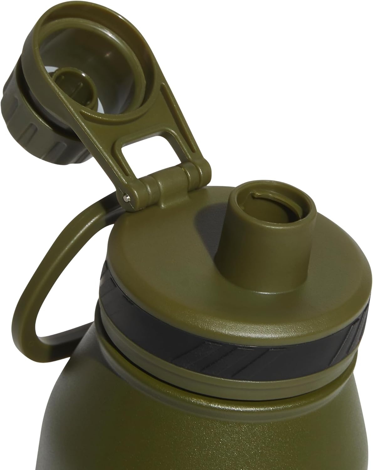 image:imageadidas Stainless Steel Metal Water Bottle 34 oz 1L Screw CapFocus Olive GreenBlack