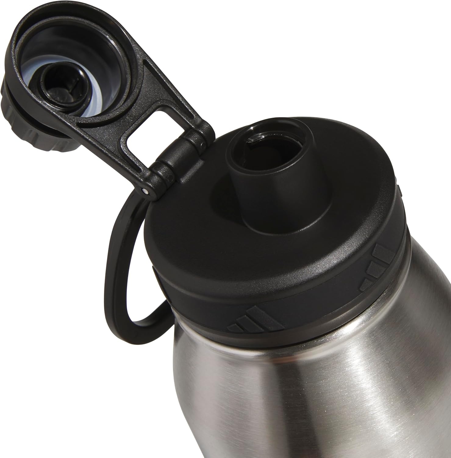 image:imageadidas Stainless Steel Metal Water Bottle 34 oz 1L Screw CapStainless SteelBlack