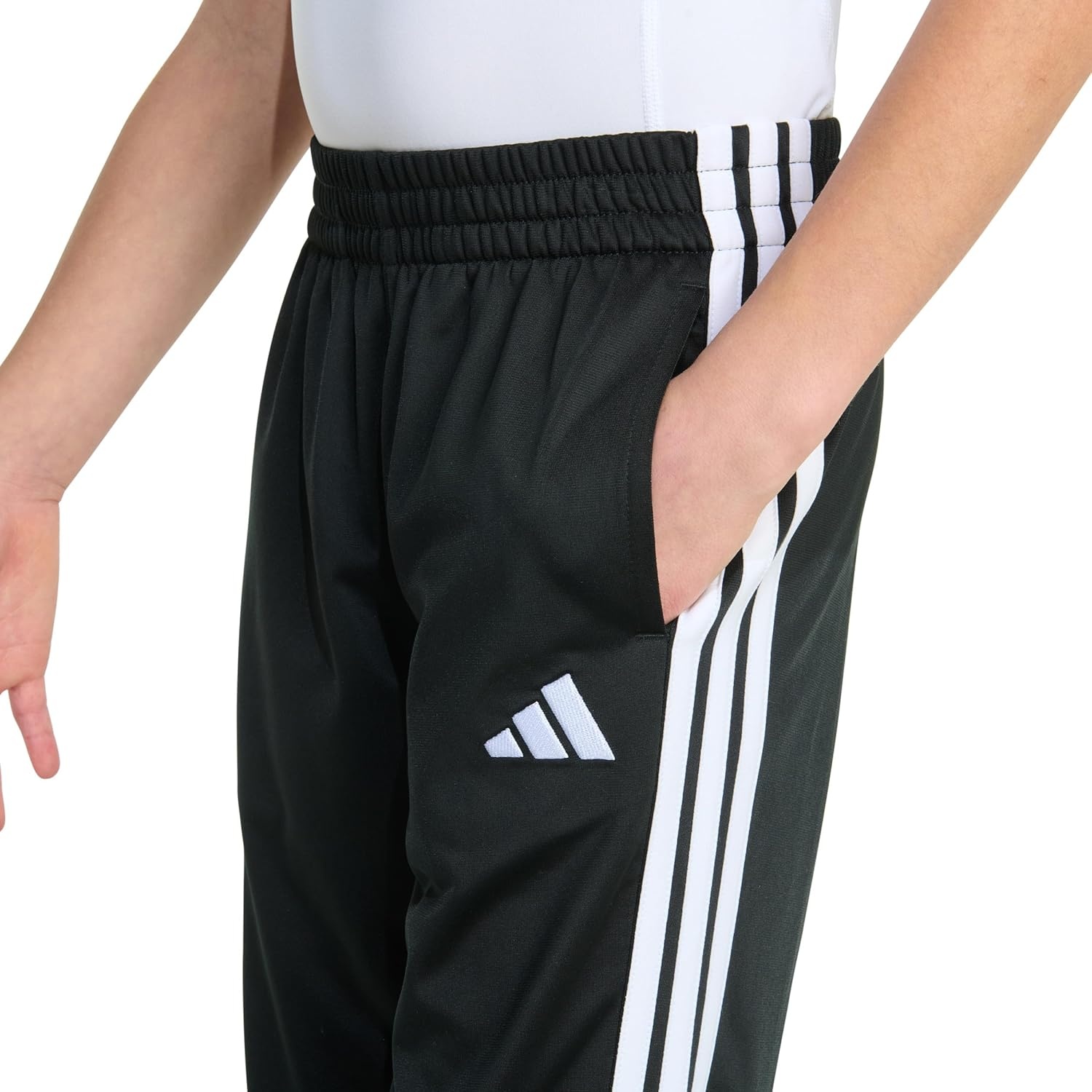image:imageadidas StraightLeg 3Stripe Track PantBlack