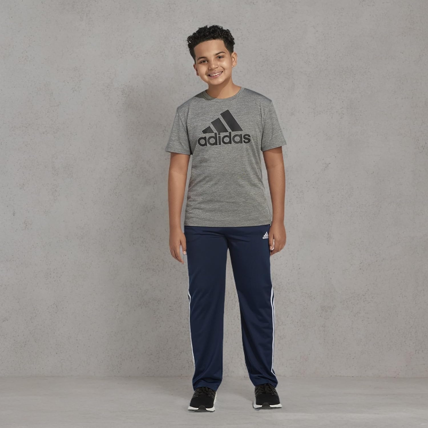 image:imageadidas StraightLeg 3Stripe Track PantIconic Collegiate Navy