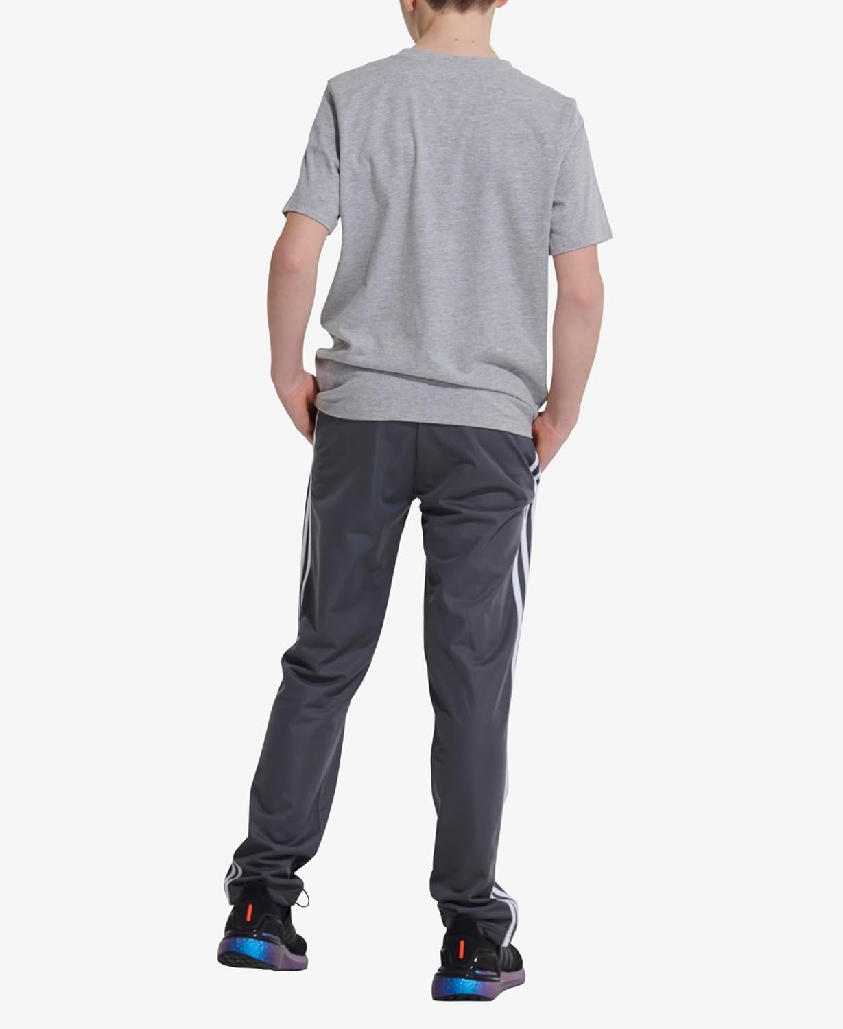 image:imageadidas StraightLeg 3Stripe Track PantIconic Grey Five