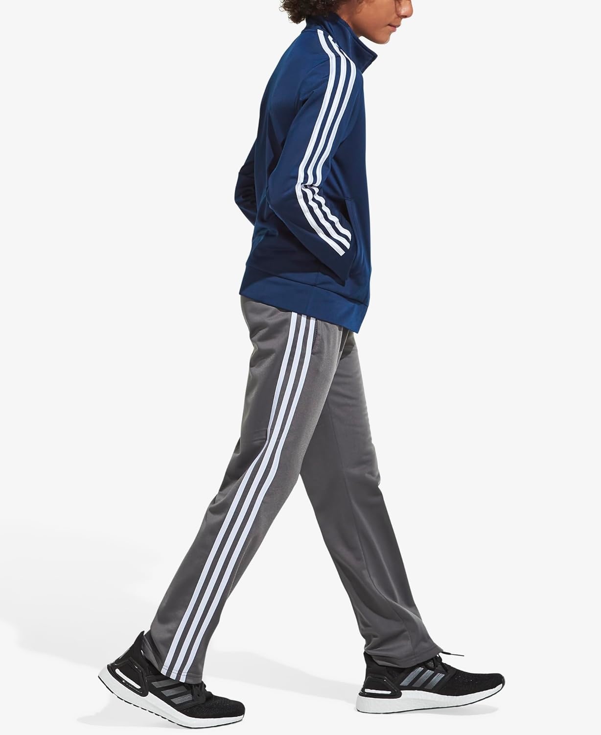 image:imageadidas StraightLeg 3Stripe Track PantIconic Grey Five