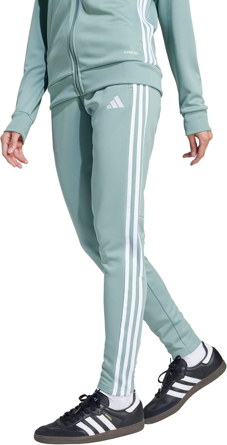 image:imageadidas Tiro 25 Essentials Training Track PantsSilver GreenWhite