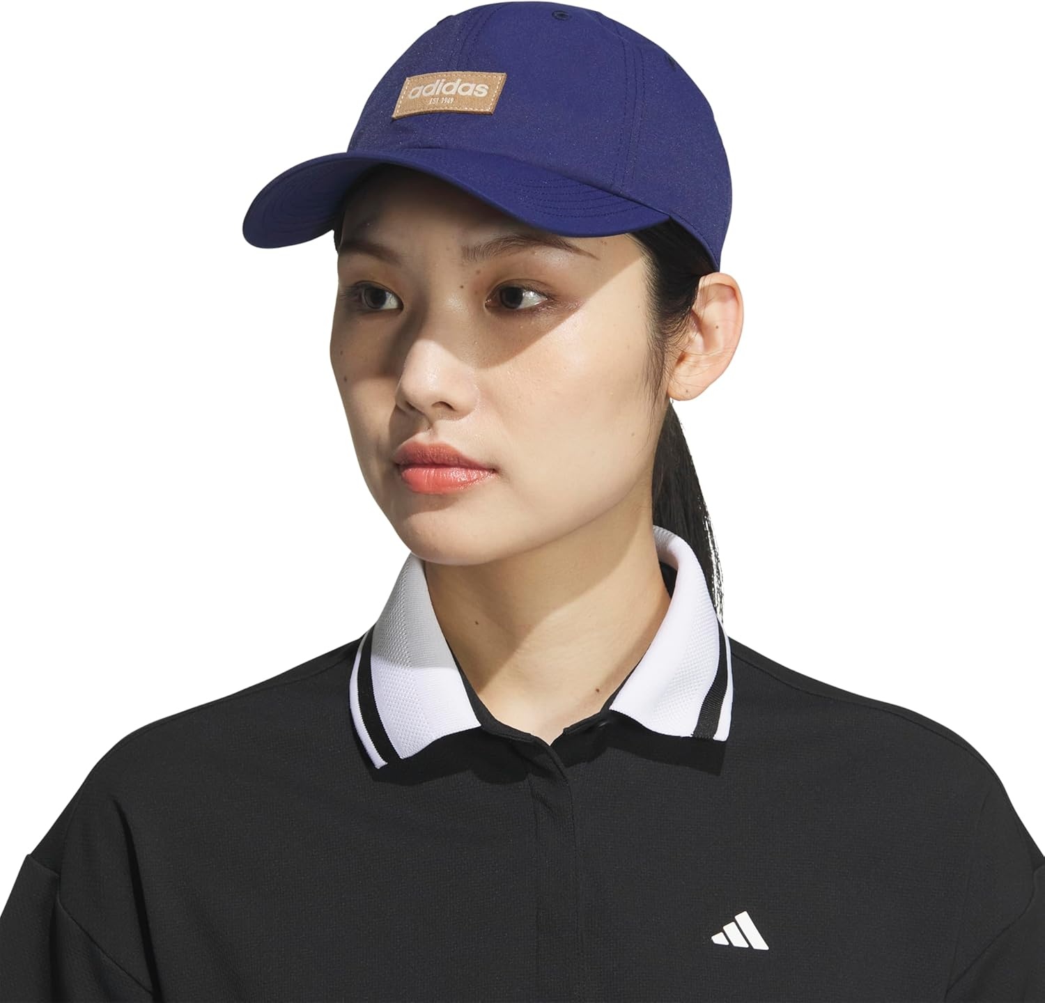 image:imageadidas Unisex Adult Court Relaxed Fit Strapback HatDark BlueClear Brown