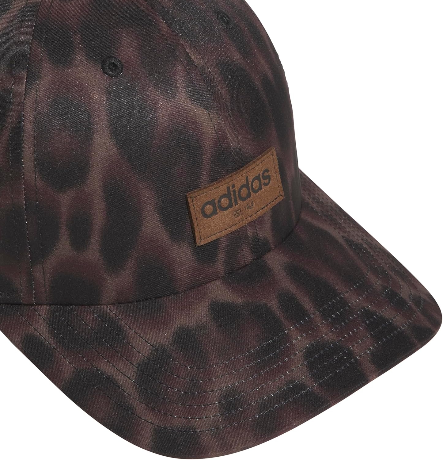 image:imageadidas Unisex Adult Court Relaxed Fit Strapback HatEssential Cheetah BlackEarth Strata BrownBlack