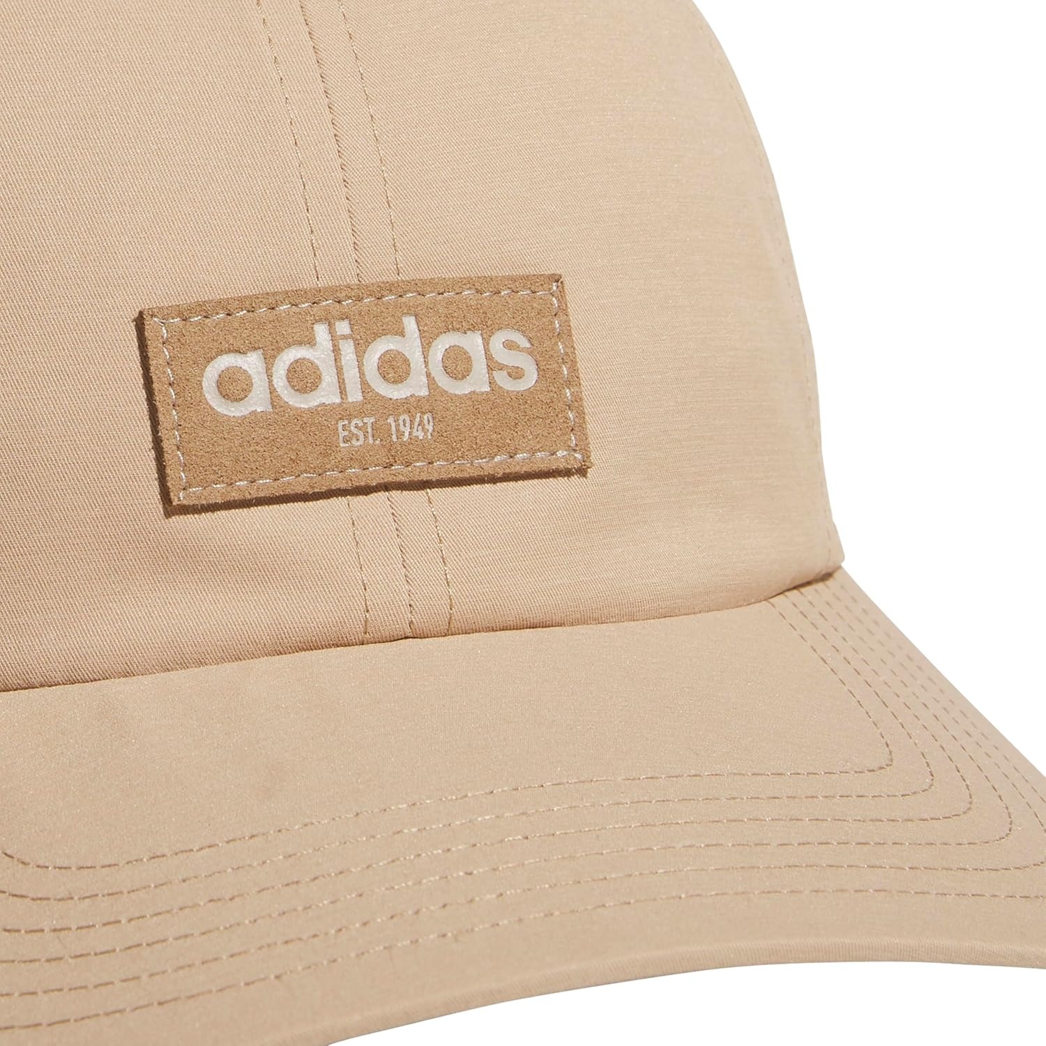 image:imageadidas Unisex Adult Court Relaxed Fit Strapback HatWarm Sandstone BeigeCardboard BrownClear Brown