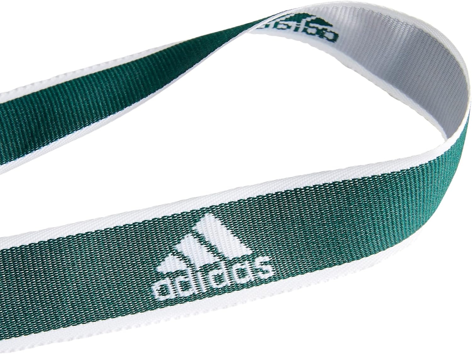 image:imageadidas Unisex Adult Lanyard for Keys ID Badge Holder Keychain with Breakaway Buckle1Team Dark GreenWhite