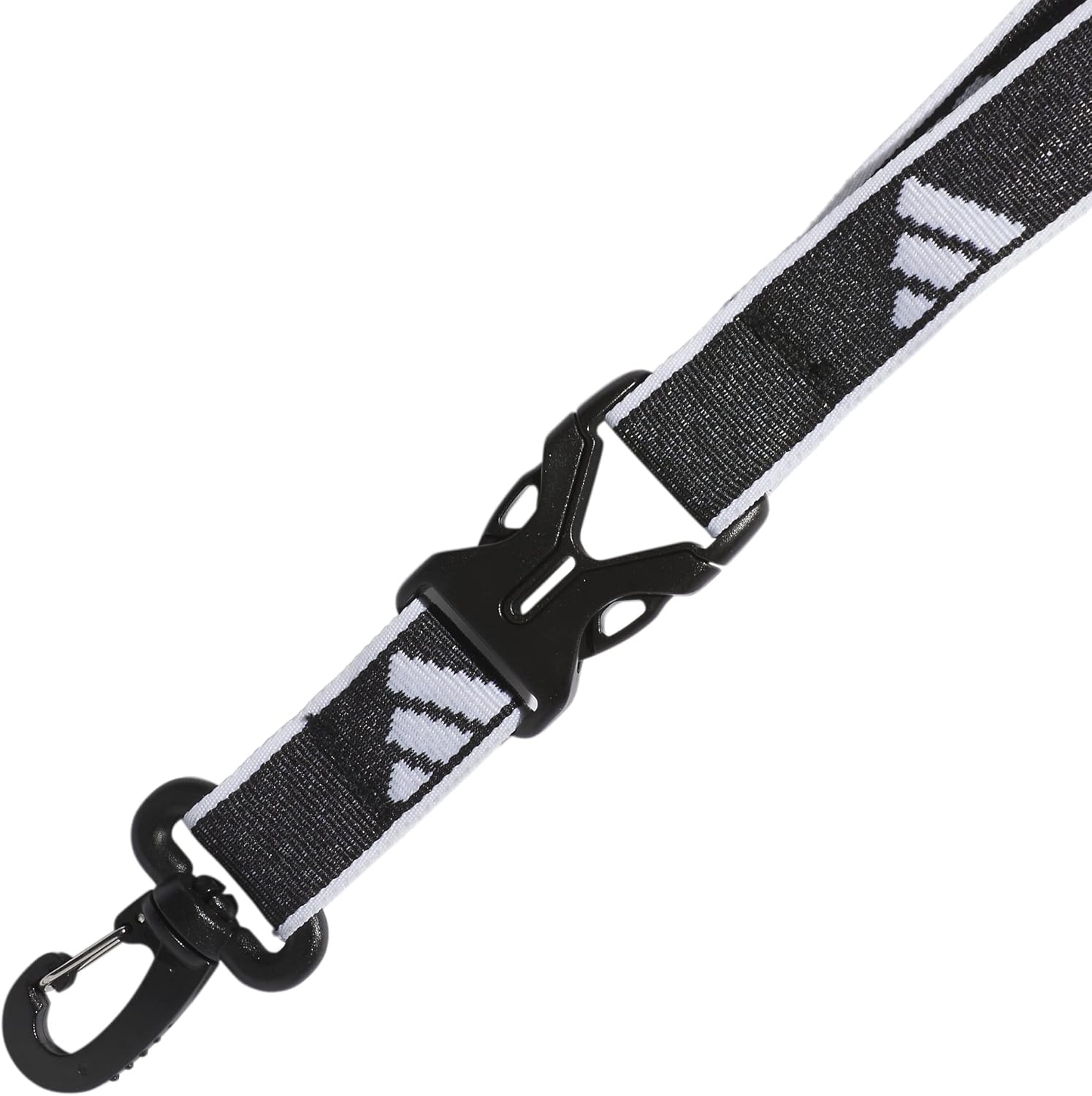 image:imageadidas Unisex Adult Lanyard for Keys ID Badge Holder Keychain with Breakaway Buckle2BlackWhite