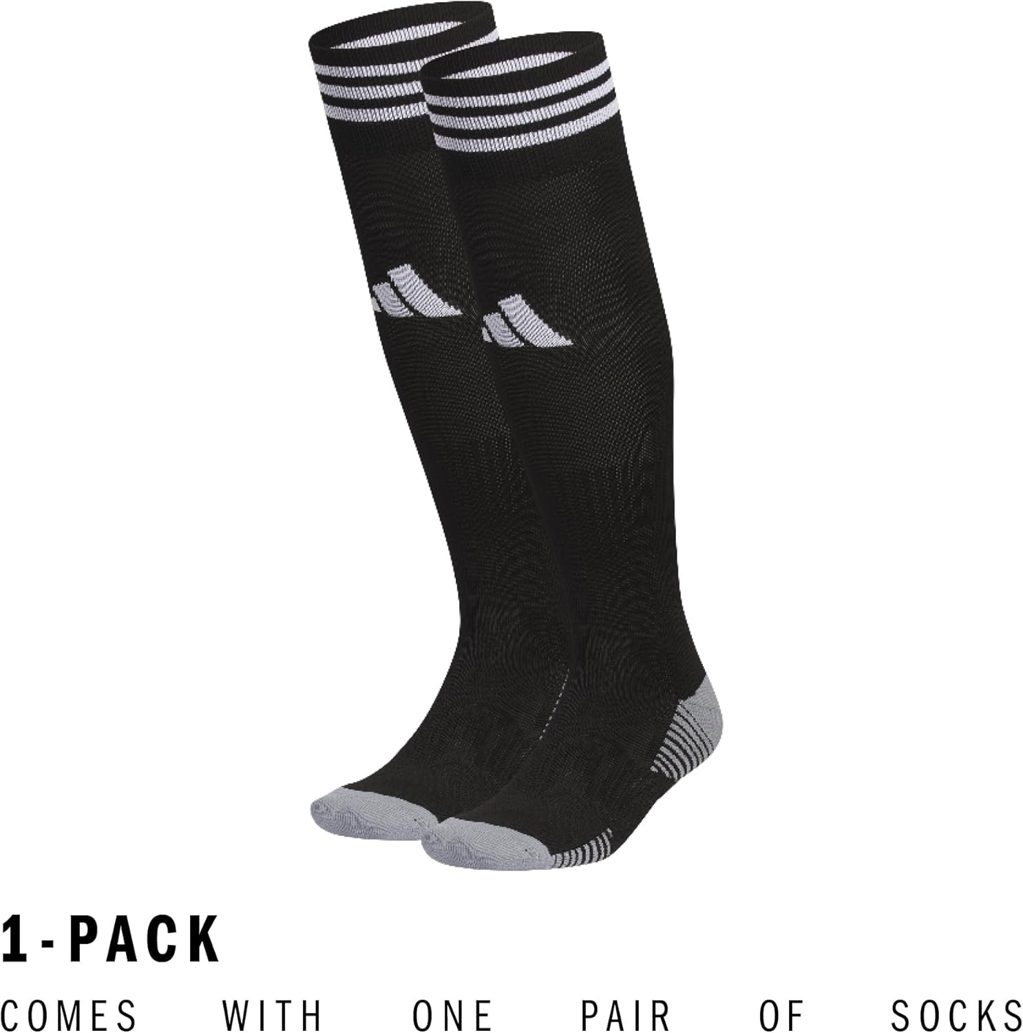 image:imageadidas Unisex Copa Zone Soccer Socks 1 Pair OvertheCalfBlackWhite