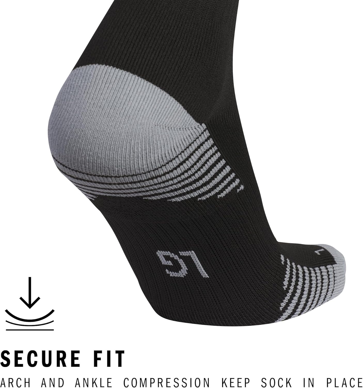 image:imageadidas Unisex Copa Zone Soccer Socks 1 Pair OvertheCalfBlackWhite