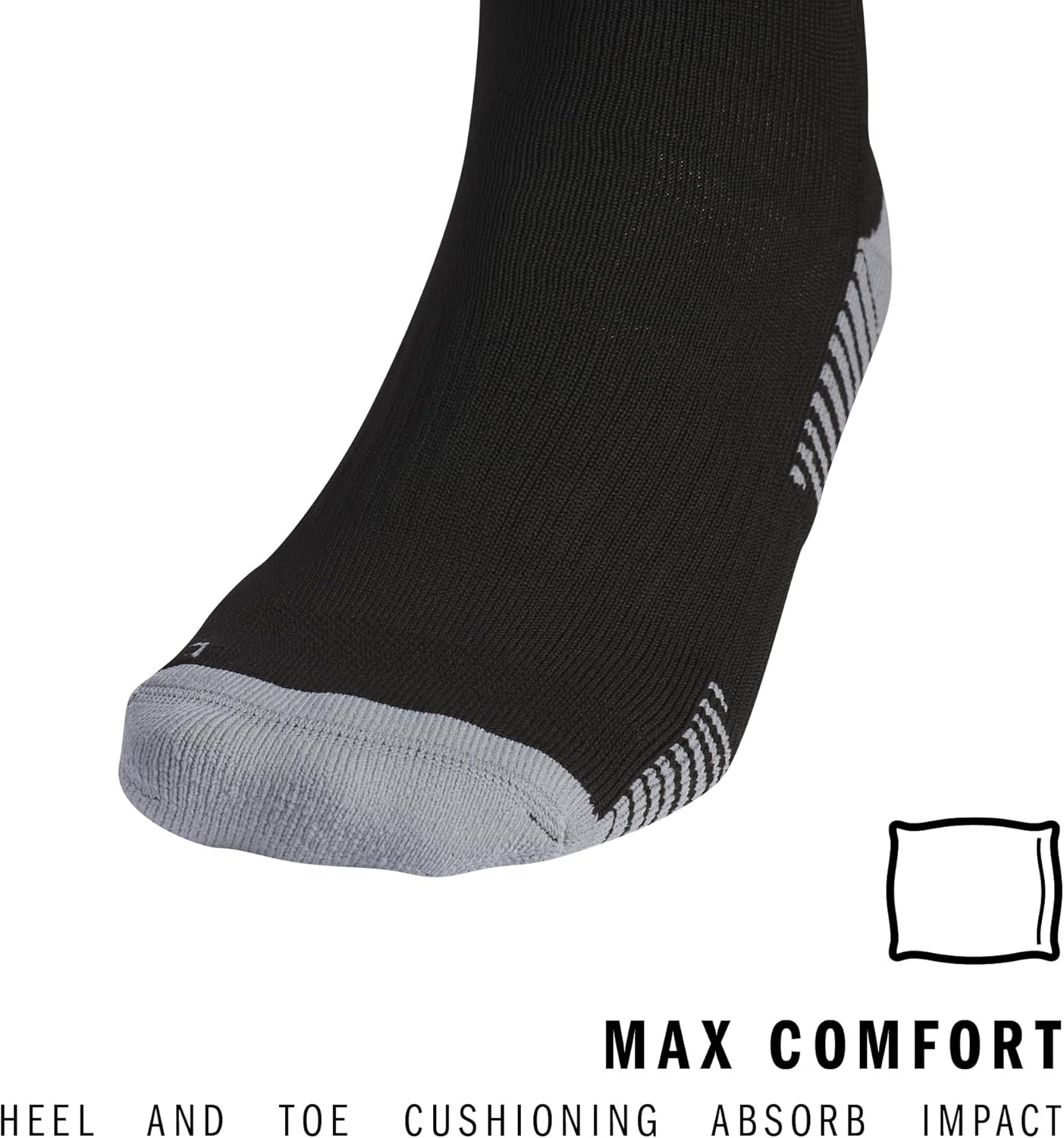 image:imageadidas Unisex Copa Zone Soccer Socks 1 Pair OvertheCalfBlackWhite