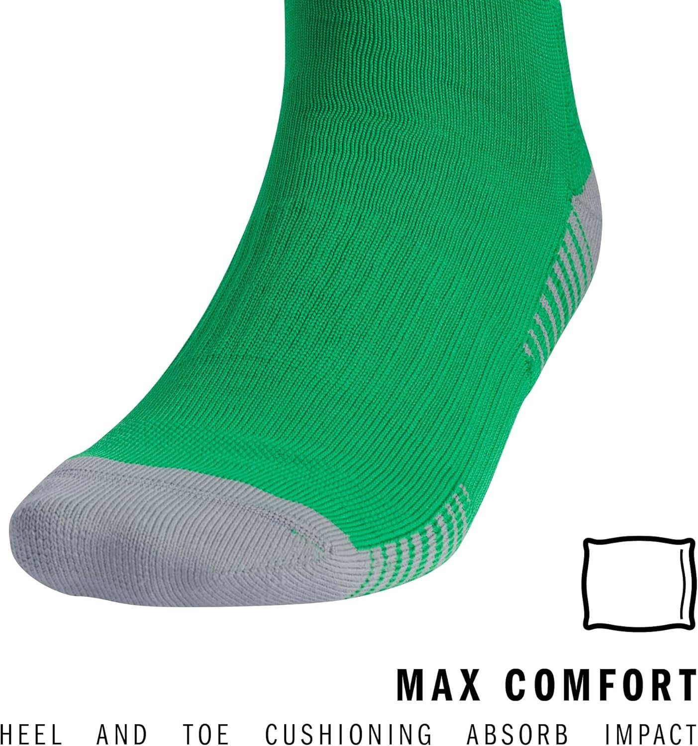 image:imageadidas Unisex Copa Zone Soccer Socks 1 Pair OvertheCalfGreenWhite