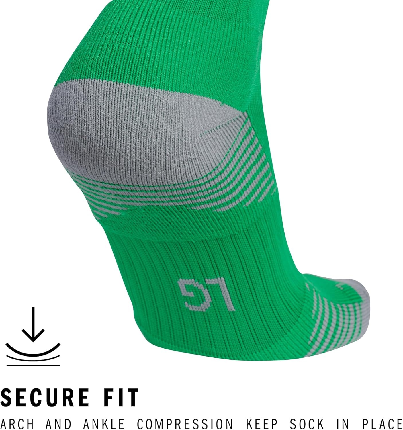 image:imageadidas Unisex Copa Zone Soccer Socks 1 Pair OvertheCalfGreenWhite