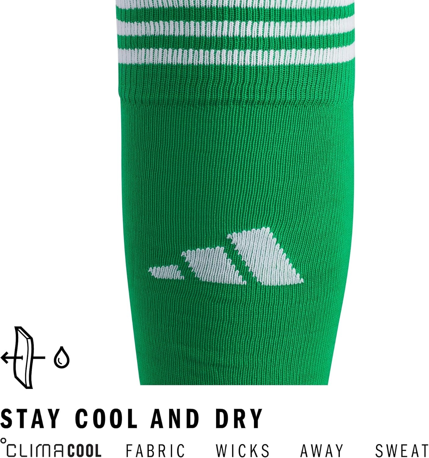 image:imageadidas Unisex Copa Zone Soccer Socks 1 Pair OvertheCalfGreenWhite