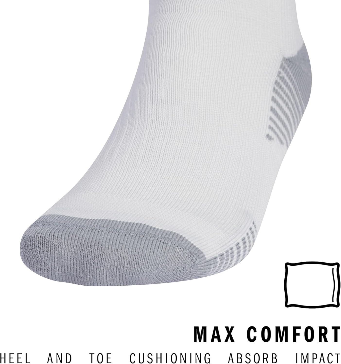 image:imageadidas Unisex Copa Zone Soccer Socks 1 Pair OvertheCalfLight GreyWhite