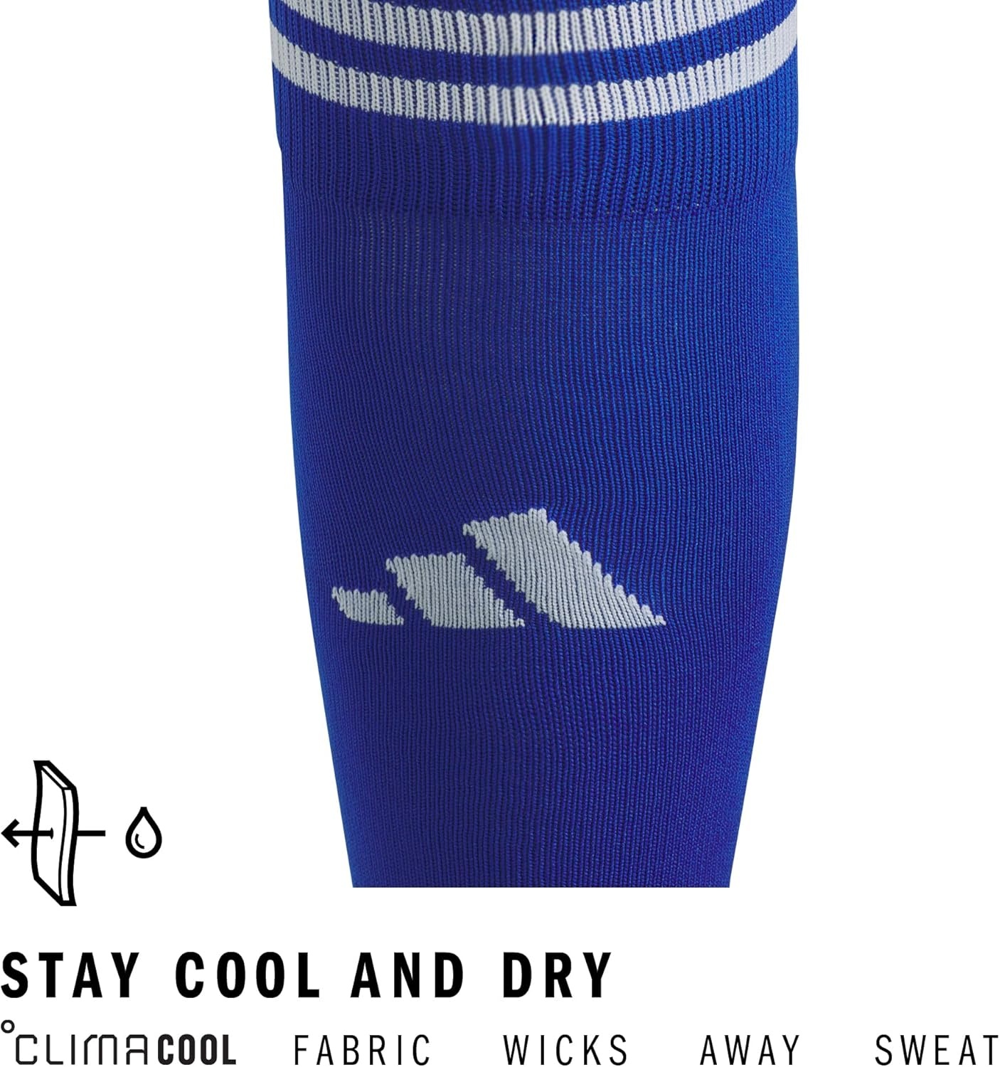 image:imageadidas Unisex Copa Zone Soccer Socks 1 Pair OvertheCalfRoyal BlueWhite
