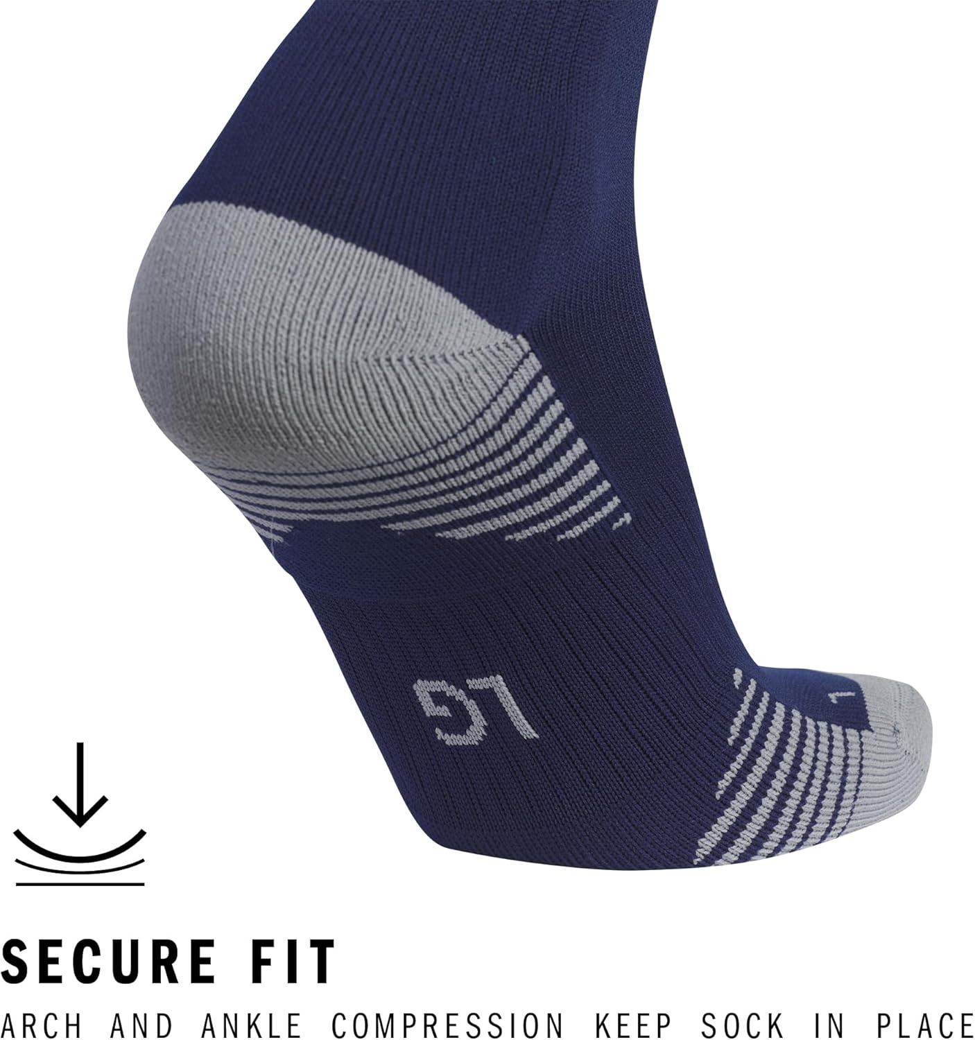 image:imageadidas Unisex Copa Zone Soccer Socks 1 Pair OvertheCalfTeam Navy BlueWhite