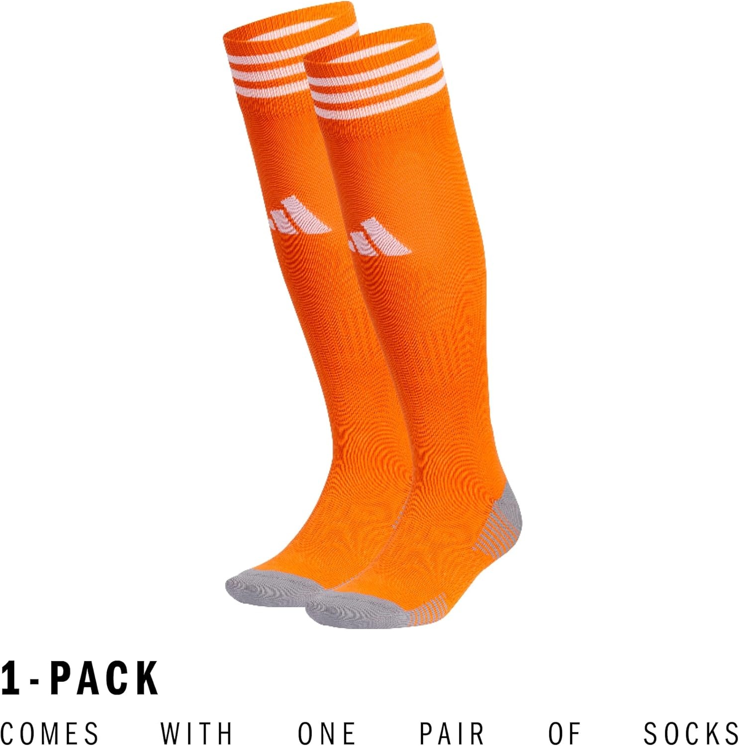 image:imageadidas Unisex Copa Zone Soccer Socks 1 Pair OvertheCalfTeam OrangeWhite
