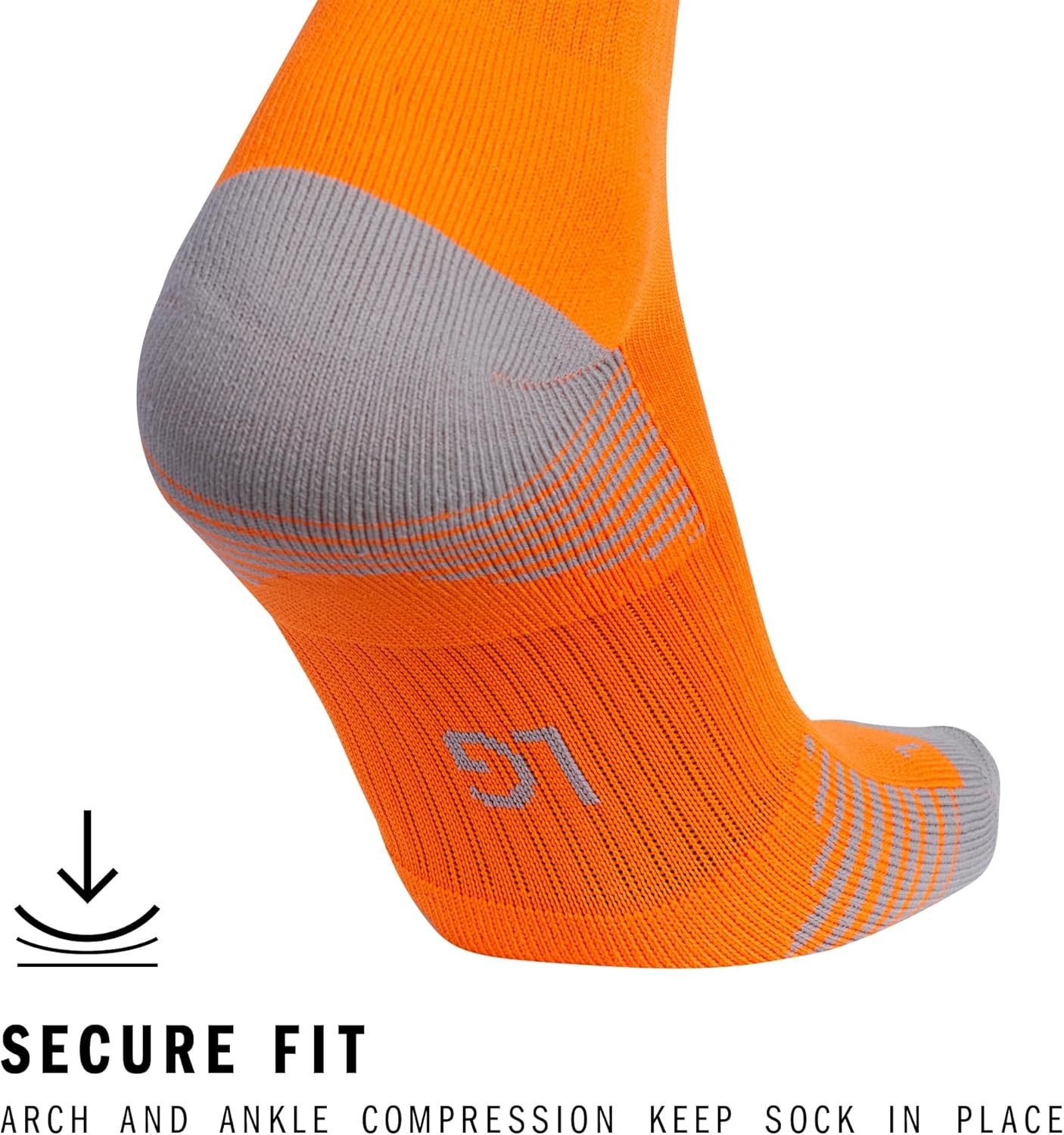 image:imageadidas Unisex Copa Zone Soccer Socks 1 Pair OvertheCalfTeam OrangeWhite