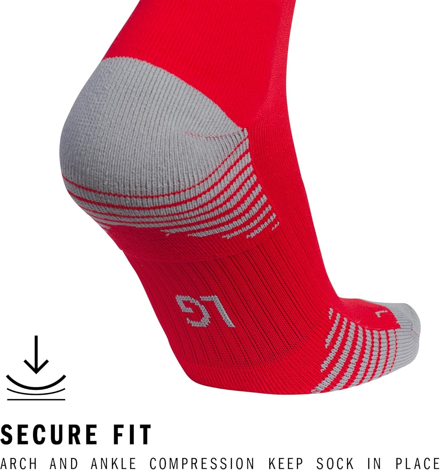 image:imageadidas Unisex Copa Zone Soccer Socks 1 Pair OvertheCalfTeam Power RedWhite