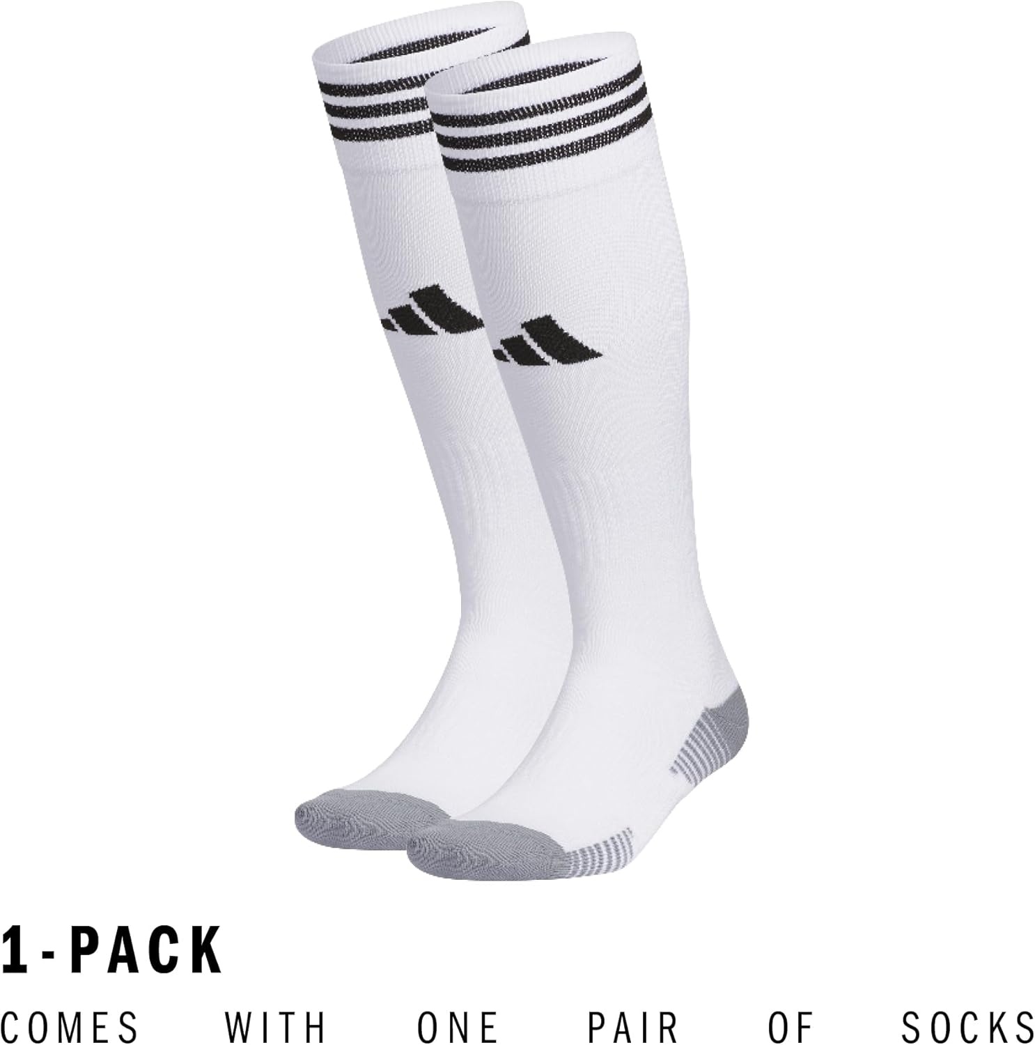 image:imageadidas Unisex Copa Zone Soccer Socks 1 Pair OvertheCalfWhiteBlack