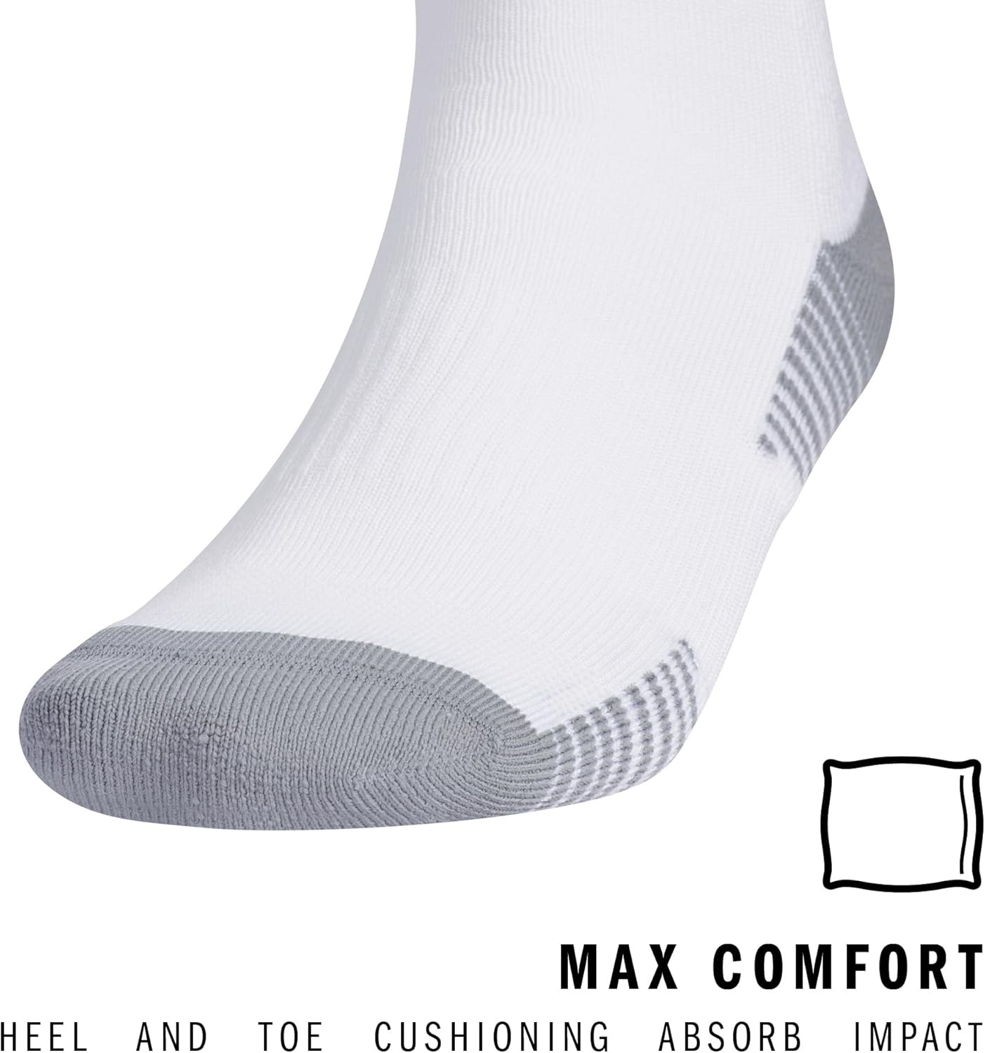 image:imageadidas Unisex Copa Zone Soccer Socks 1 Pair OvertheCalfWhiteBlack