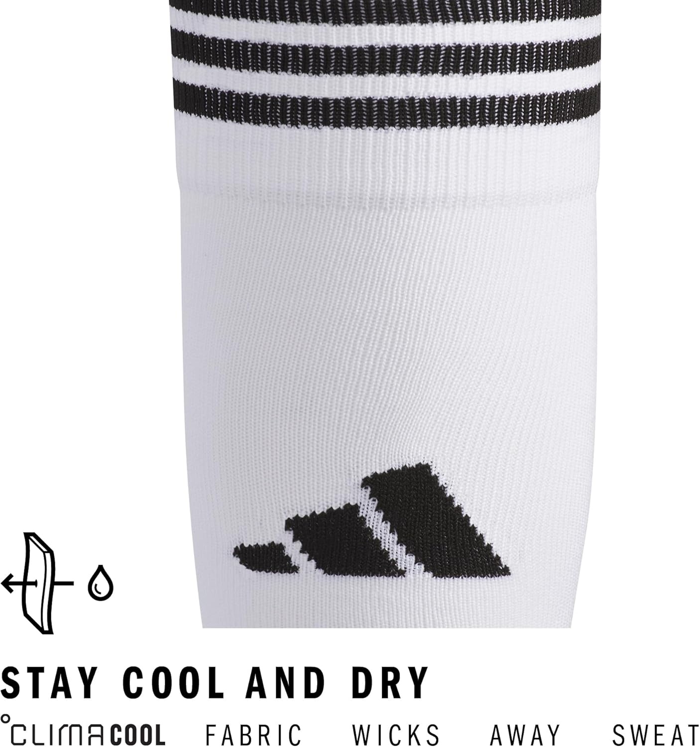 image:imageadidas Unisex Copa Zone Soccer Socks 1 Pair OvertheCalfWhiteBlack